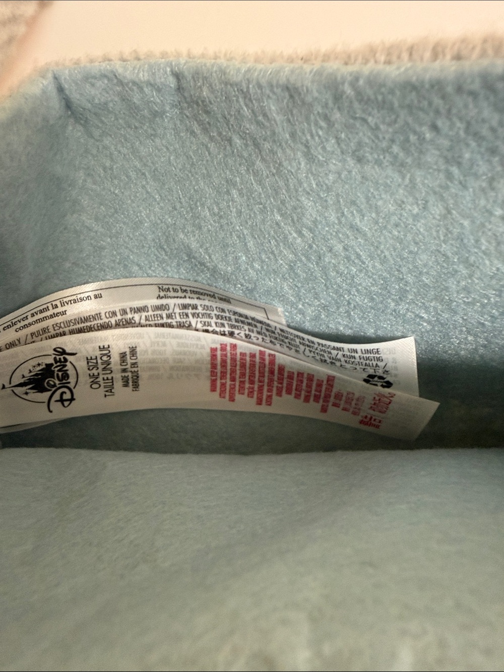 Disney Light Blue Plush Interior with Tag - Picture 2 of 4